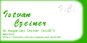 istvan czeiner business card